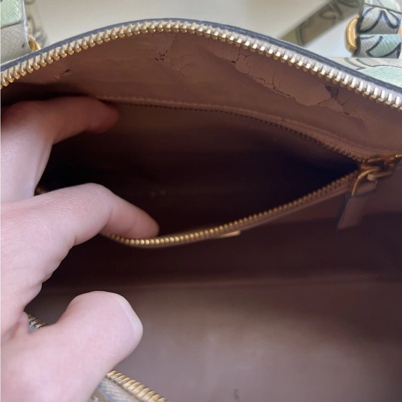 Prada Saffiano Leather Green Bauletto Bag - Picture 12 of 16